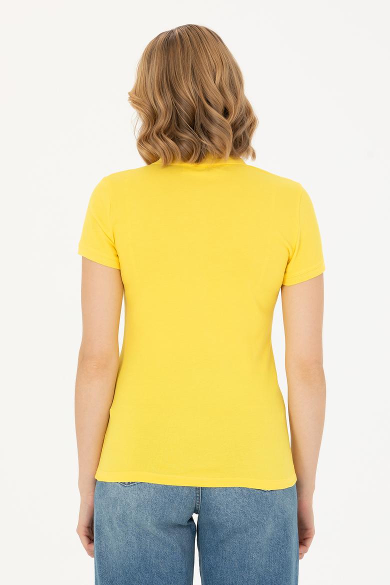 Kadın Sarı Tişört - 50262716117
