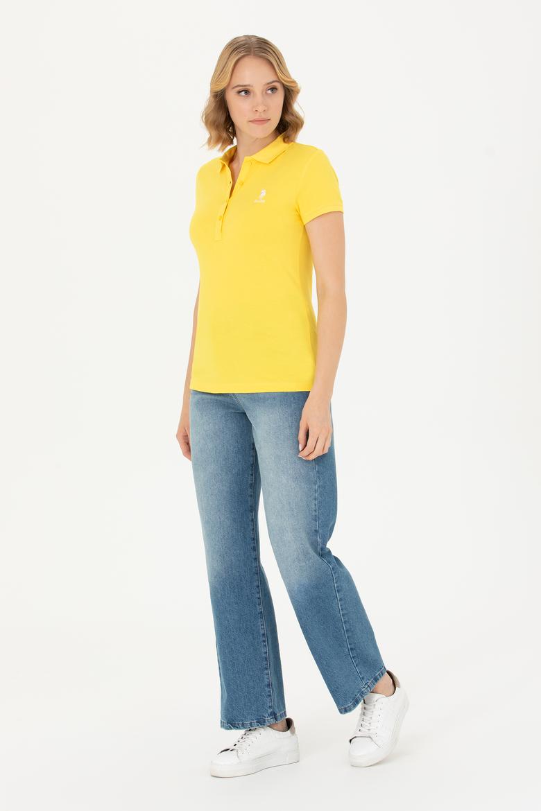 Kadın Sarı Tişört - 50262716117