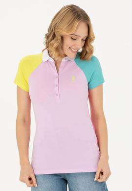 Kadın Manolya Polo Yaka Tişört - 50262940018