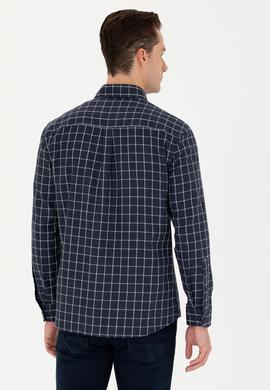 Erkek Lacivert Uzun Kollu Gömlek - 50279413010