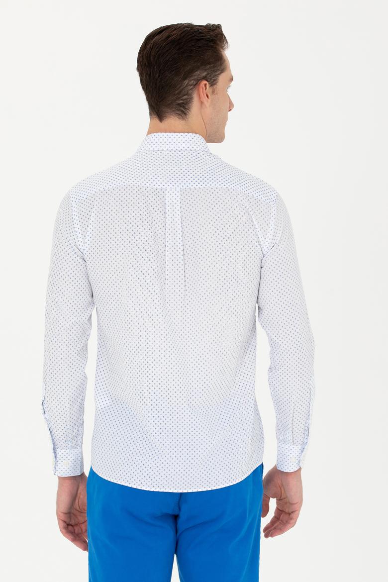 Erkek Mavi Uzun Kollu Gömlek - 50279425007