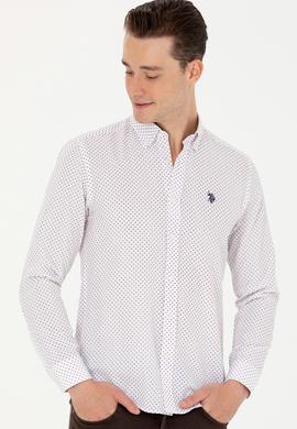 Erkek Bordo Uzun Kollu Gömlek - 50279425017