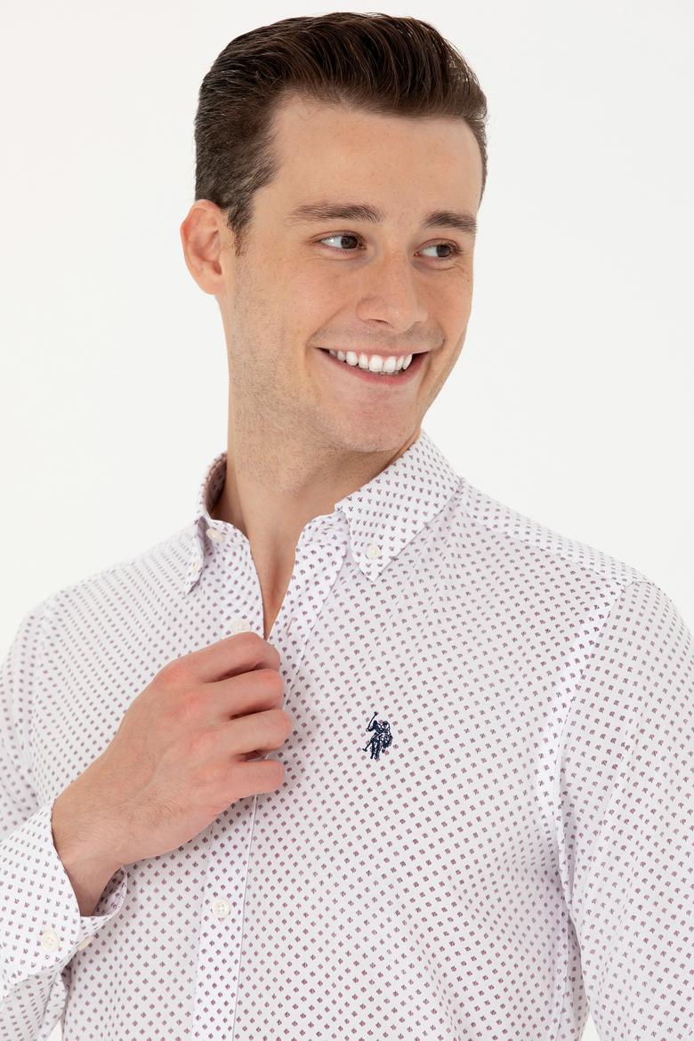 Erkek Bordo Uzun Kollu Gömlek - 50279425017