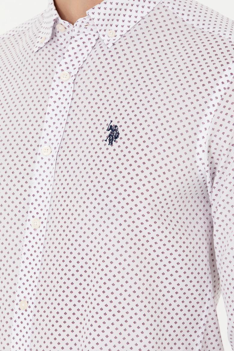 Erkek Bordo Uzun Kollu Gömlek - 50279425017