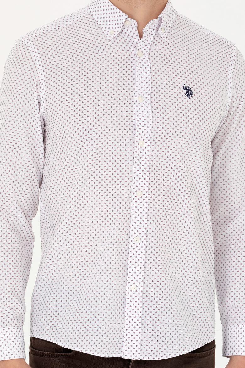 Erkek Bordo Uzun Kollu Gömlek - 50279425017