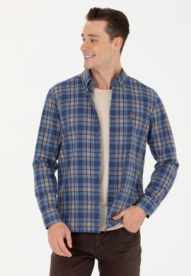 Erkek Mavi Uzun Kollu Gömlek - 50279517025