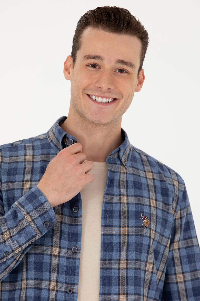 Erkek Mavi Uzun Kollu Gömlek - 50279517025