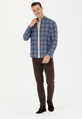Erkek Mavi Uzun Kollu Gömlek - 50279517025