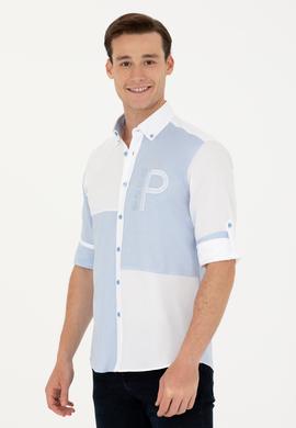 Erkek Mavi Uzun Kollu Gömlek - 50272364015