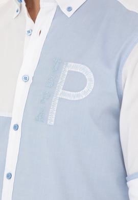 Erkek Mavi Uzun Kollu Gömlek - 50272364015