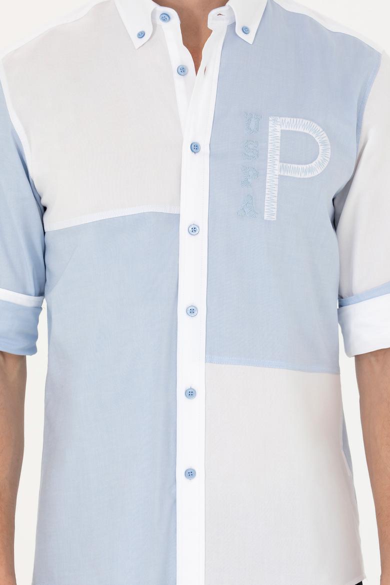 Erkek Mavi Uzun Kollu Gömlek - 50272364015