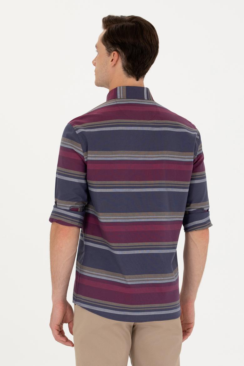 Erkek Lacivert Uzun Kollu Gömlek - 50277940006