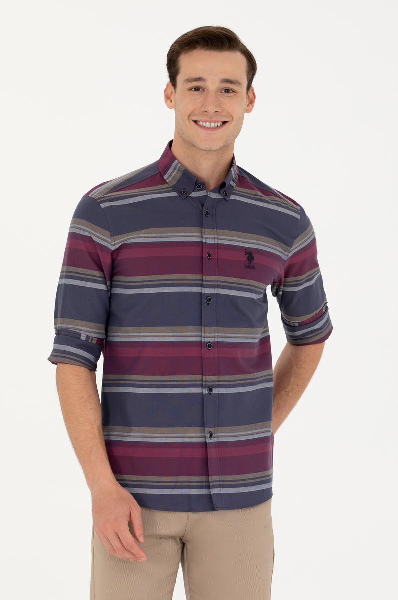 Erkek Lacivert Uzun Kollu Gömlek