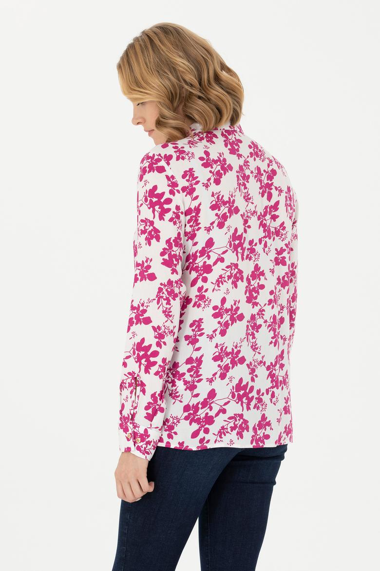 Kadın Menekşe Uzun Kollu Gömlek - 50279866035