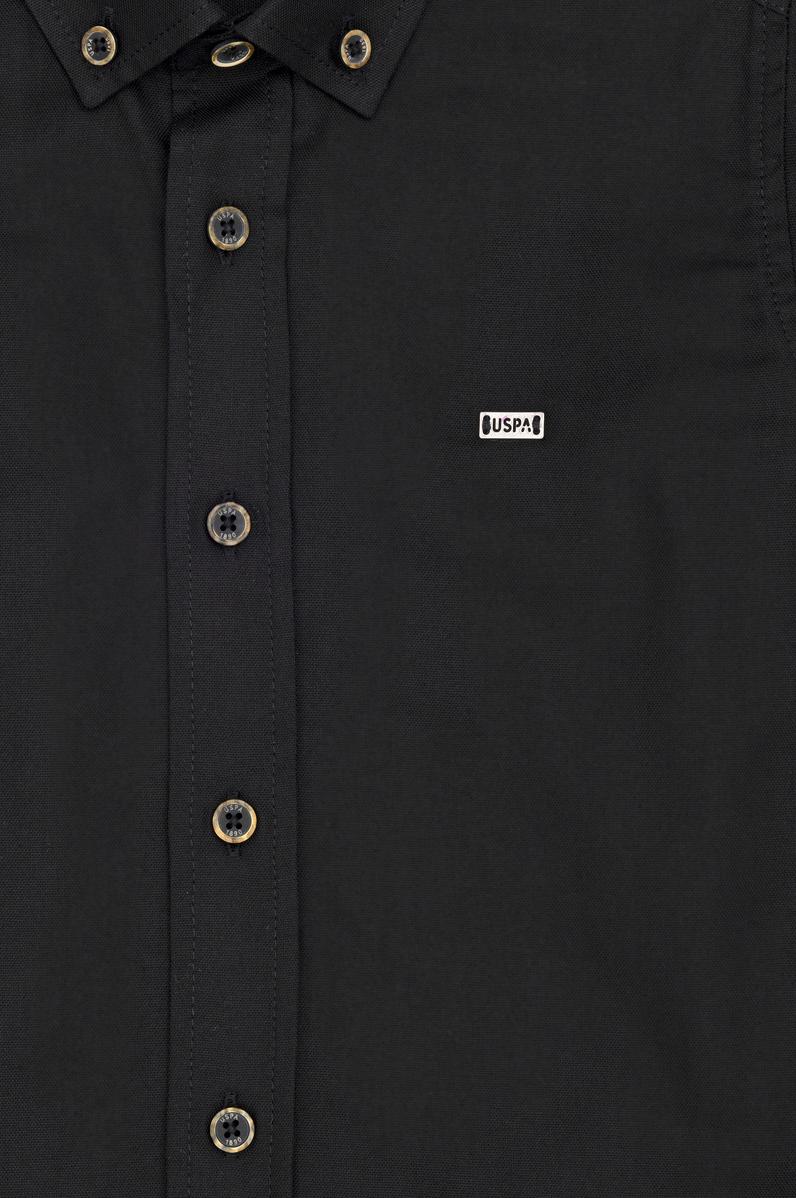 Erkek Çocuk Siyah Uzun Kollu Basic Gömlek