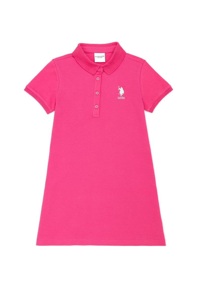 Kız Çocuk Fuşya Örme Elbise