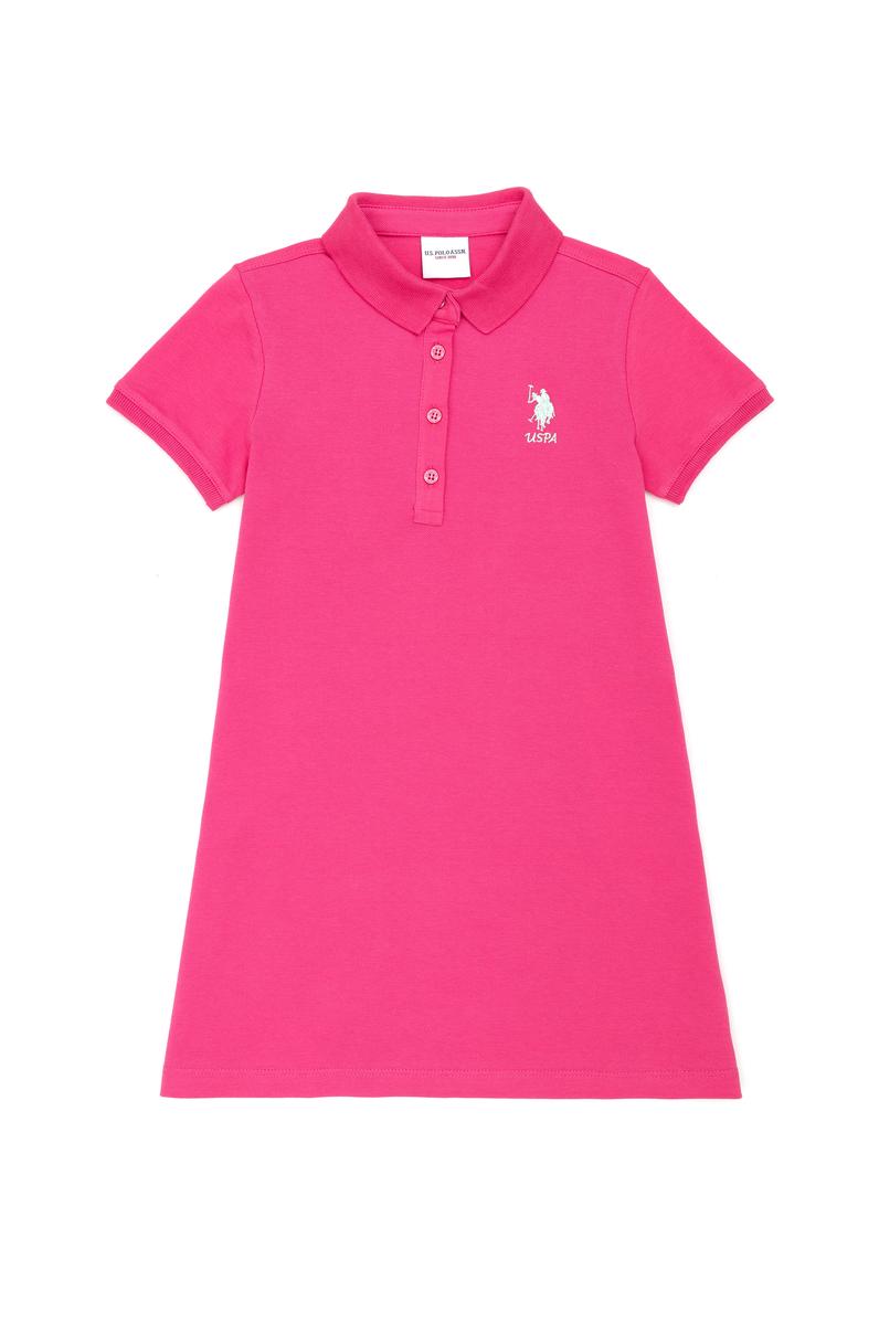 Kız Çocuk Fuşya Örme Elbise