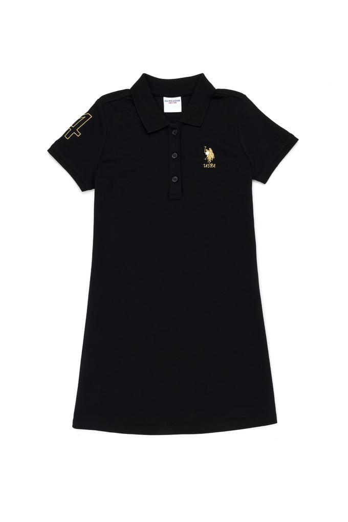 Kız Çocuk Siyah Örme Elbise