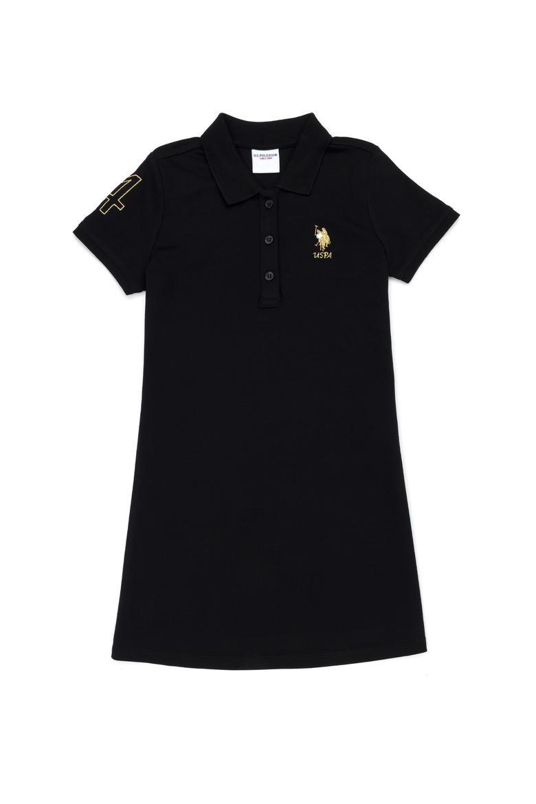 Kız Çocuk Siyah Örme Elbise