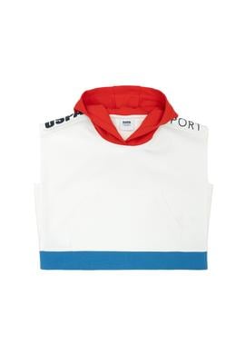 Kız Çocuk Beyaz Kapüşonlu Sweatshirt - 50270473008