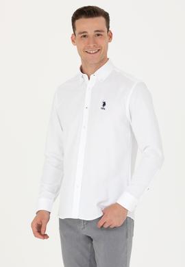 Erkek Beyaz Uzun Kollu Basic Gömlek - 50271274005