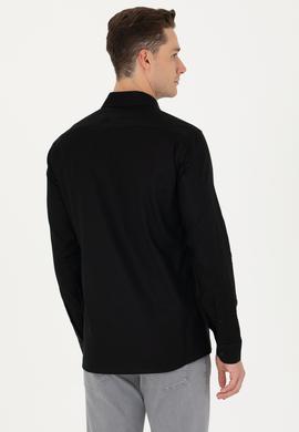 Erkek Siyah Uzun Kollu Basic Gömlek - 50271279042