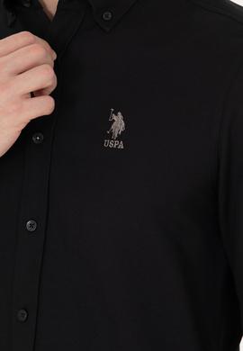 Erkek Siyah Uzun Kollu Basic Gömlek - 50271293069