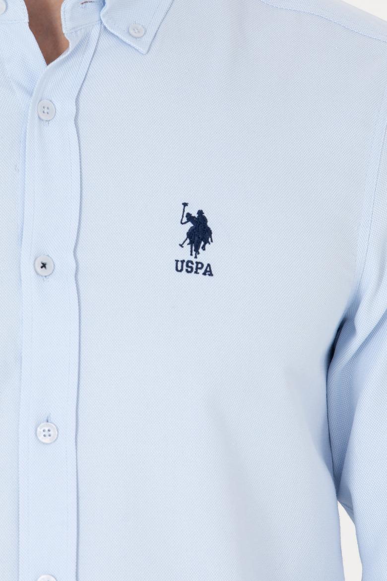 Erkek Açık Mavi Uzun Kollu Basic Gömlek - 50271293092