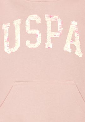 Kız Çocuk Toz Pembe Basic Kapüşonlu Sweatshirt - 50272615157