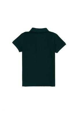 Erkek Çocuk Koyu Yeşil Basic Polo Yaka Tişört - 50262958449