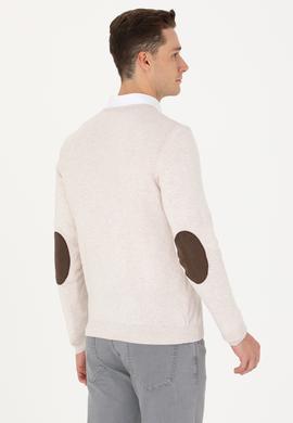 Erkek Taş Melanj Basic Kazak - 50269006071