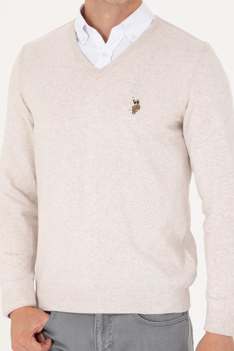 Erkek Taş Melanj Basic Kazak - 50269006071