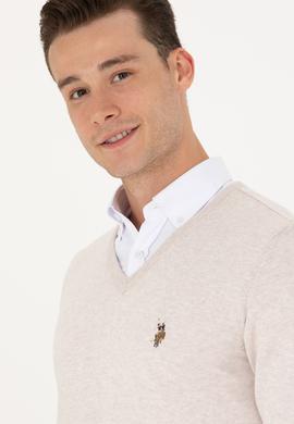 Erkek Taş Melanj Basic Kazak - 50269006071