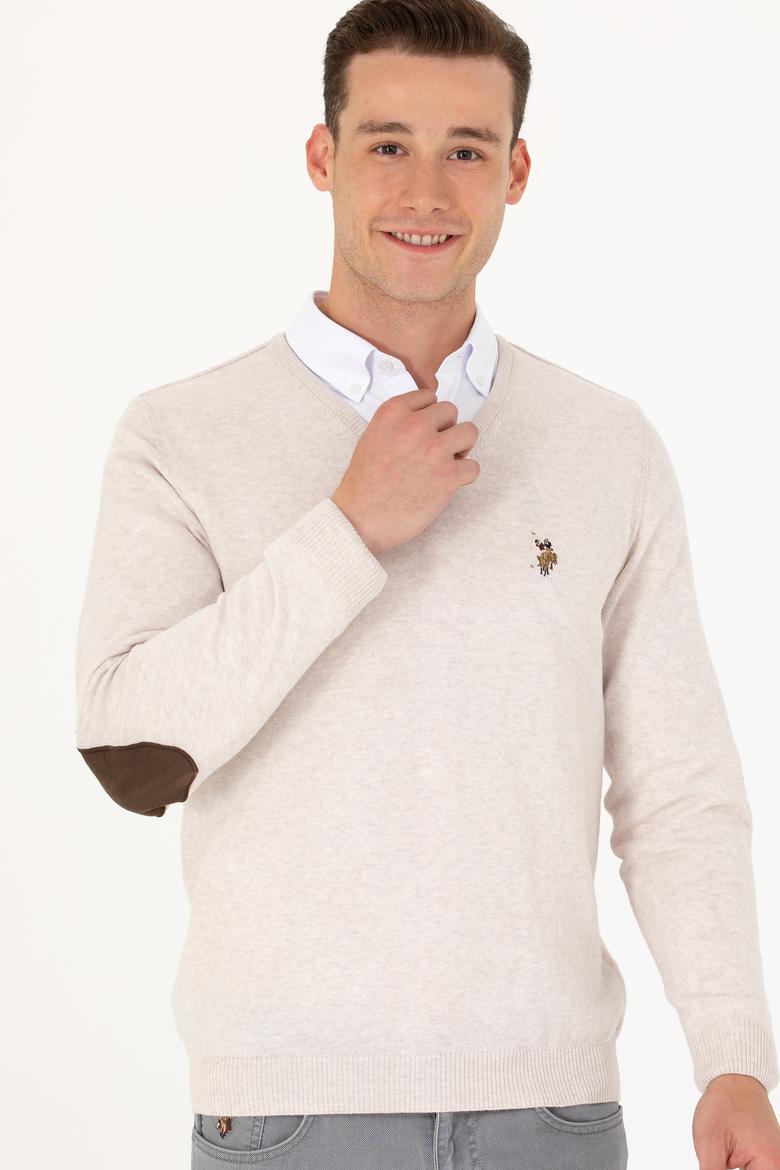 Erkek Taş Melanj Basic Kazak - 50269006071