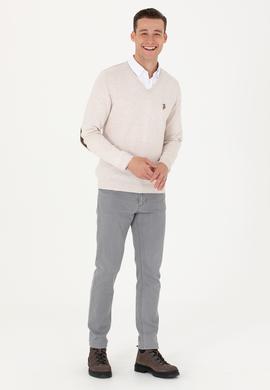 Erkek Taş Melanj Basic Kazak - 50269006071