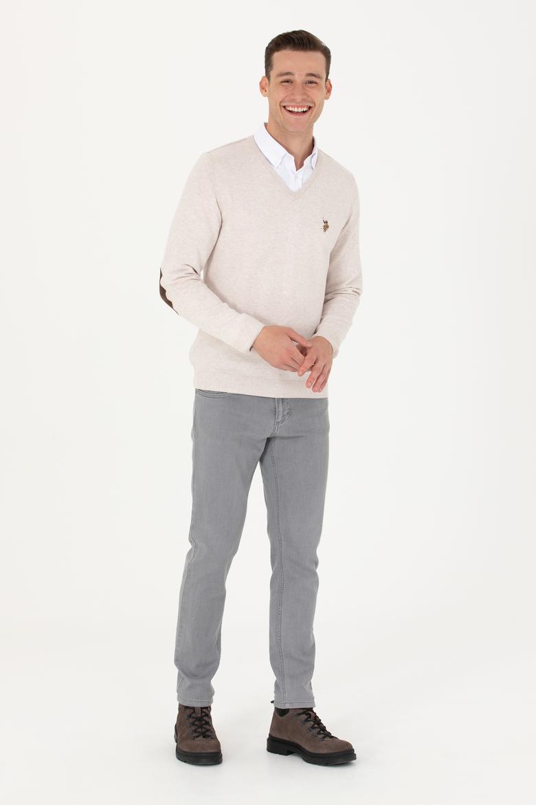 Erkek Taş Melanj Basic Kazak - 50269006071