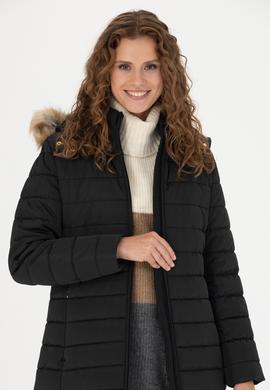 Kadın Siyah Kaban - 50272050009