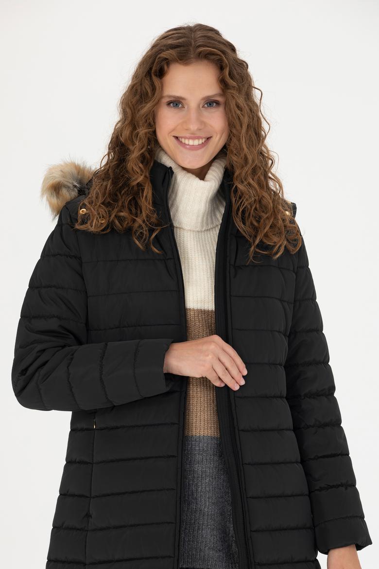 Kadın Siyah Kaban - 50272050009