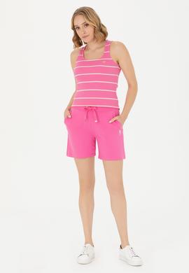 Kadın Pembe Örme Şort - 50262609037