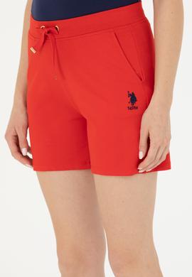 Kadın Kırmızı Örme Şort - 50262609069