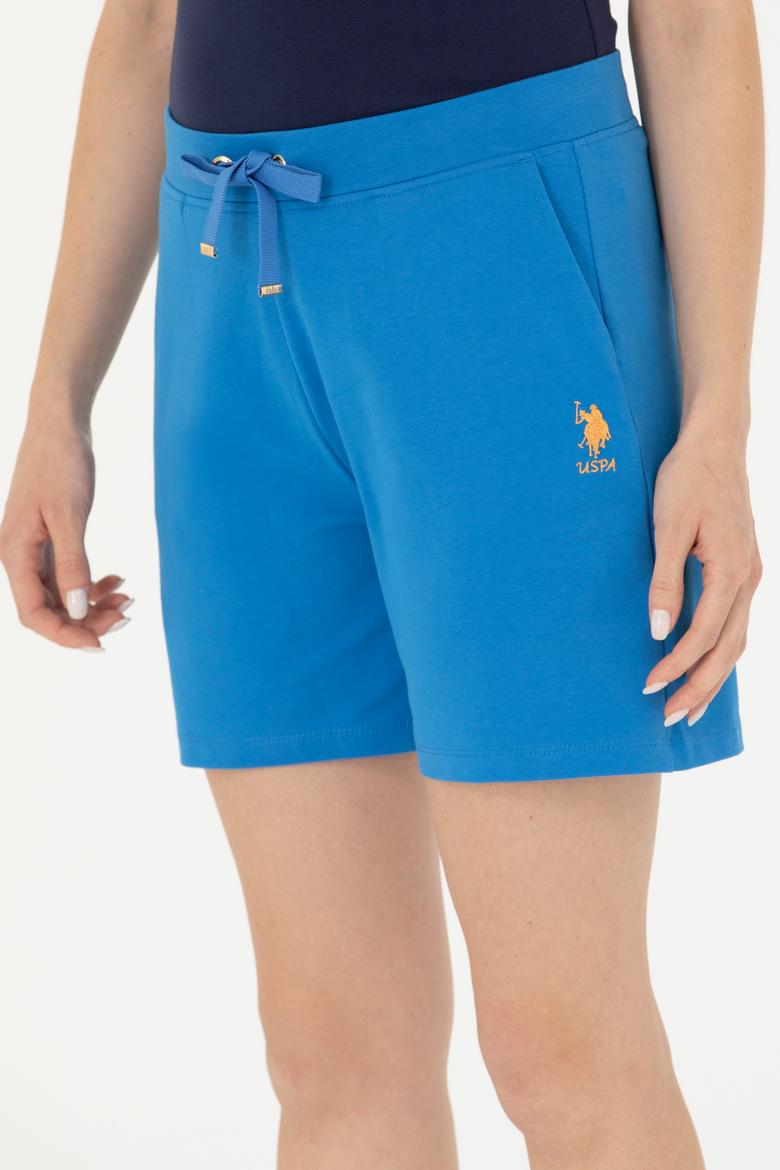 Kadın Saks Örme Şort - 50262609101