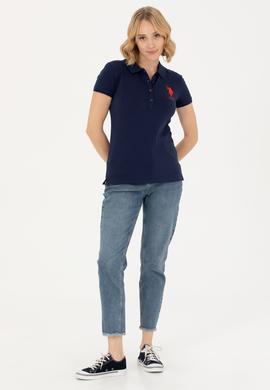 Kadın Lacivert Basic Tişört - 50262699014