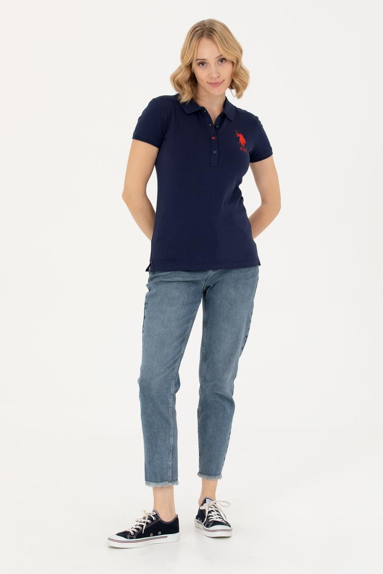 Kadın Lacivert Basic Tişört - 50262699014