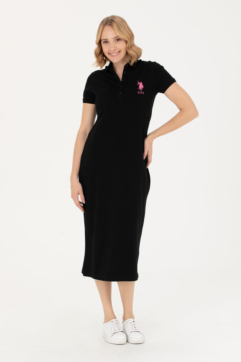 Kadın Siyah Örme Elbise