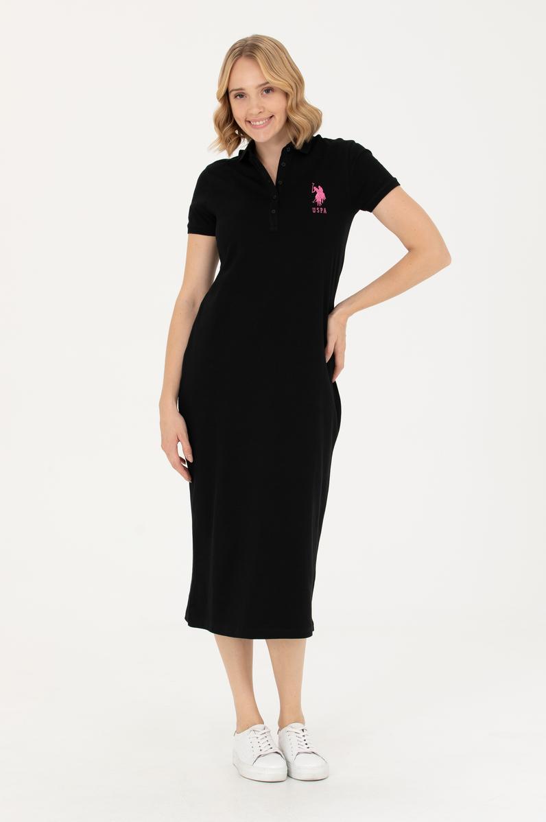 Kadın Siyah Örme Elbise