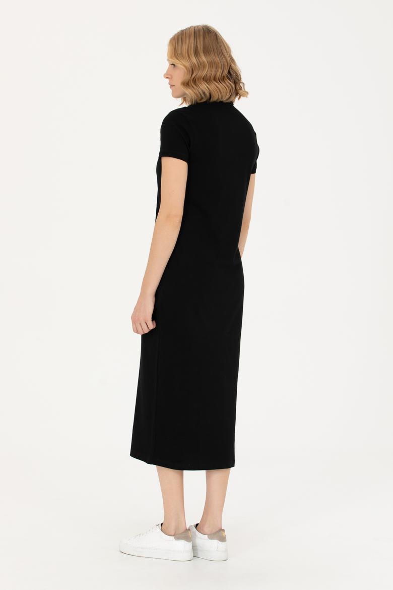 Kadın Siyah Örme Elbise - 50267566029