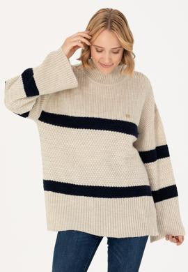 Kadın Taş Balıkçı Yaka Kazak - 50270437013