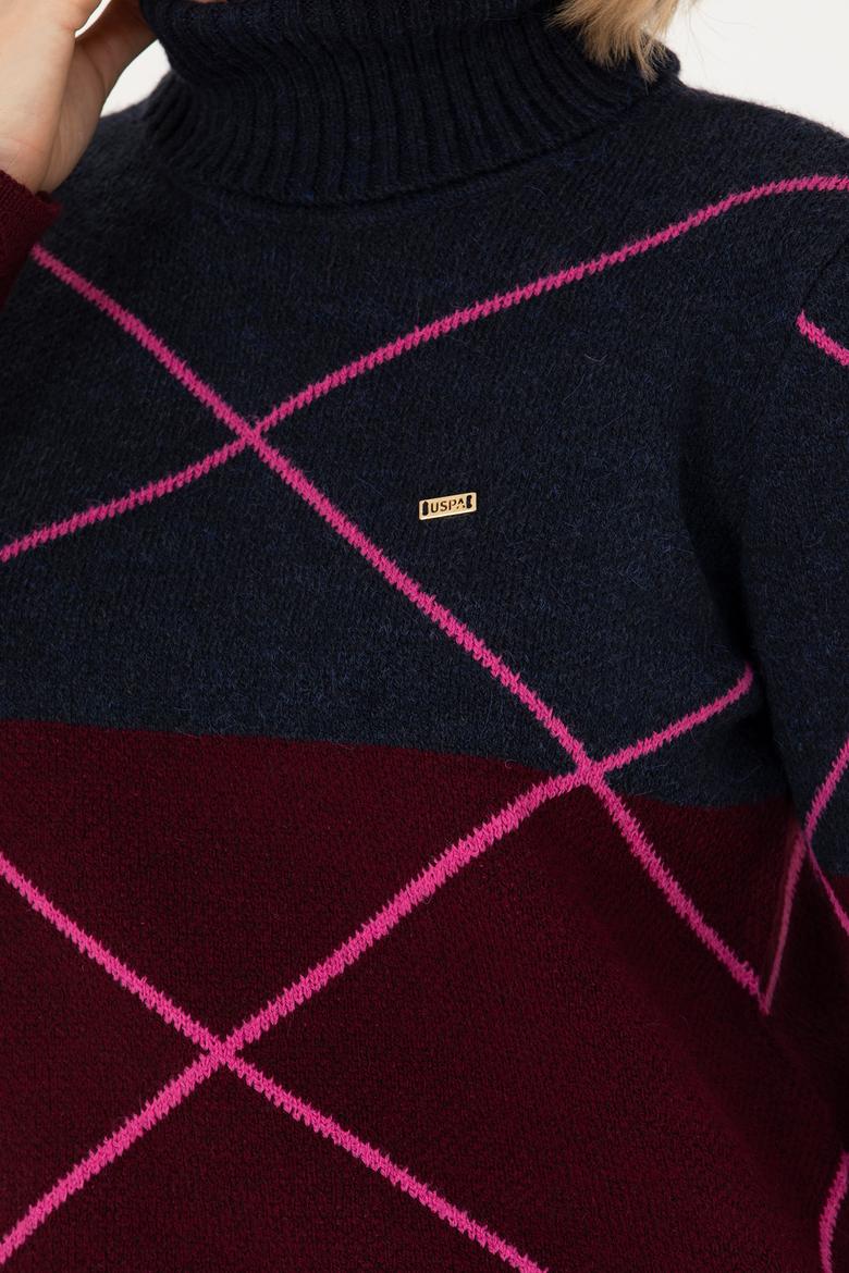 Kadın Lacivert Balıkçı Yaka Kazak - 50272044005