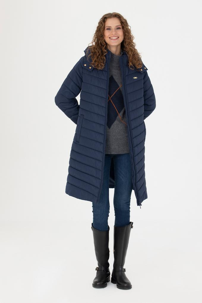 Kadın Lacivert Kaban