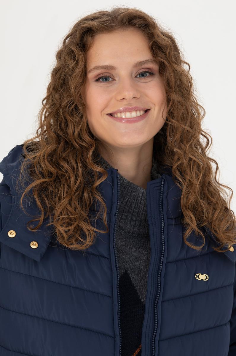 Kadın Lacivert Kaban